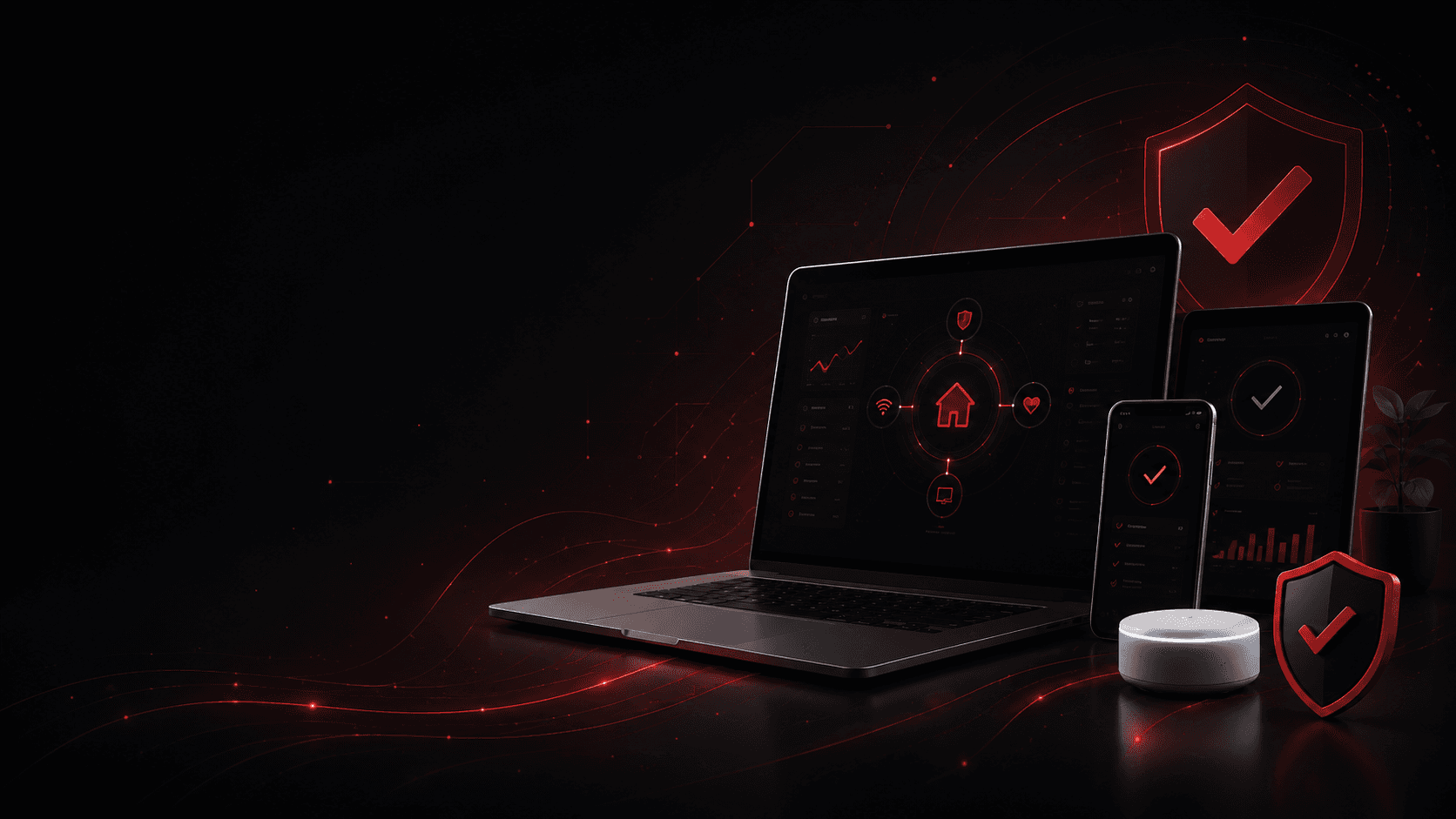 Managed care protection dashboard for home technology