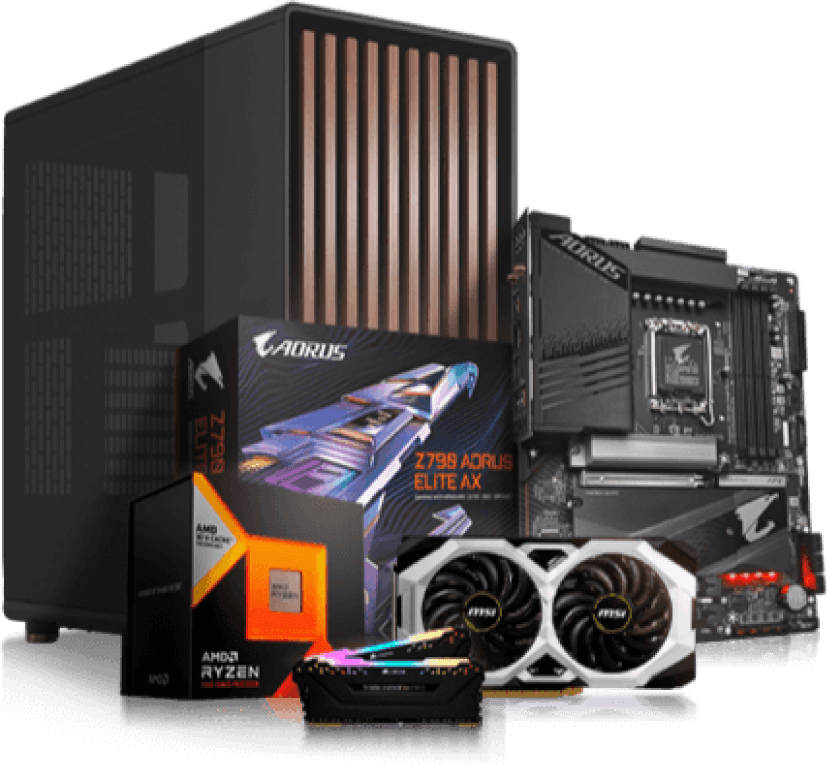 Custom PC parts and case for a Geek2Go build